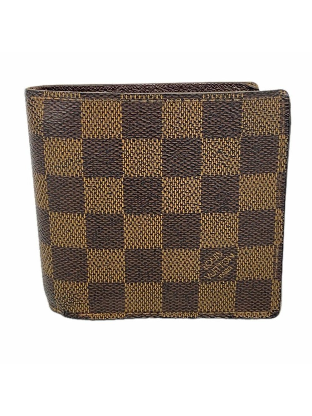 Louis Vuitton Wallet Damier Portefeuille Marco Ebene